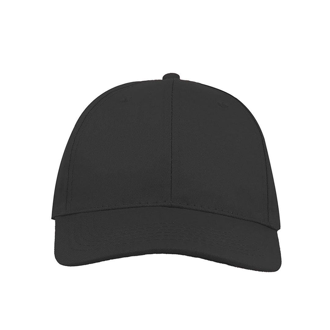 Start 6 Panel Baseball Cap (Pack of 2) (Black) 3/3