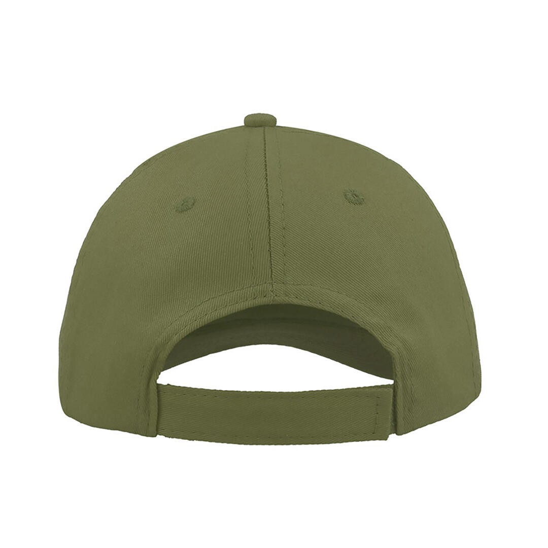 Start 6 Panel Baseball Cap (Pack of 2) (Olive) 2/3