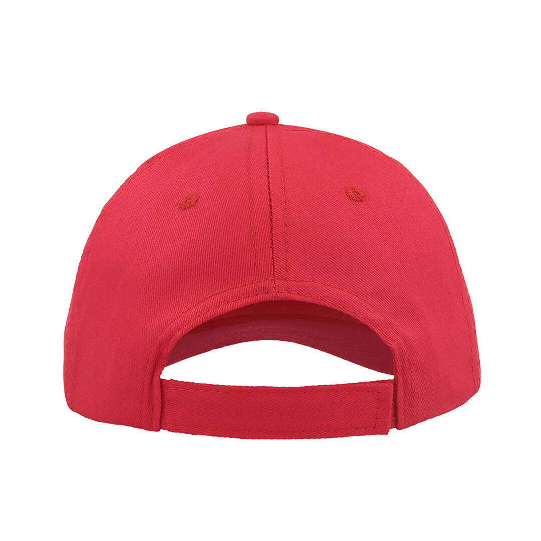 Start 6 Panel Baseball Cap (Pack of 2) (Red) 3/4