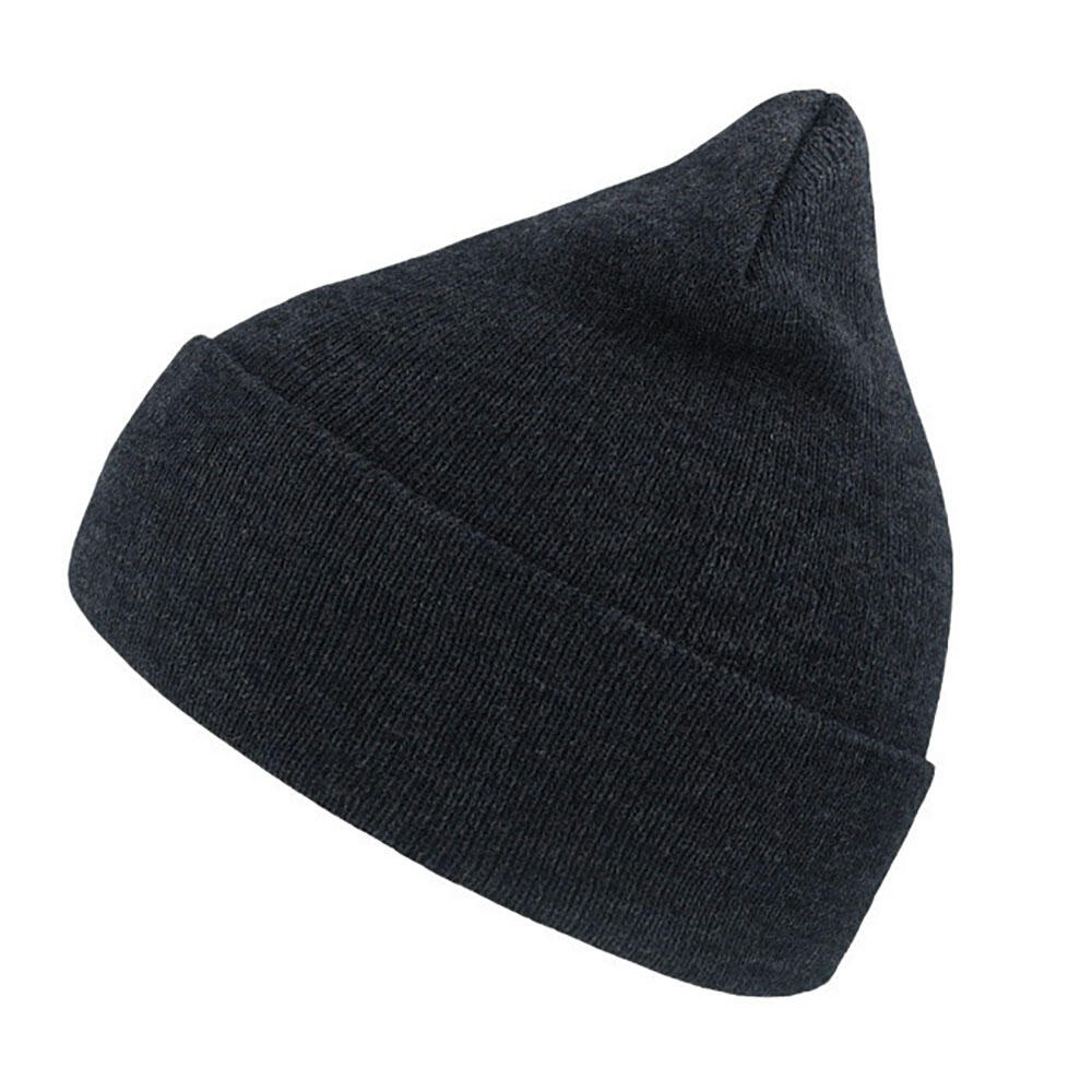 Beanie with WIND cuff, Mixed (Navy blue)