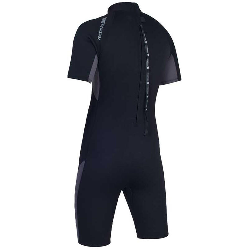 Childrens Boys Scuba 3mm Kort Wetsuit (Zwart)