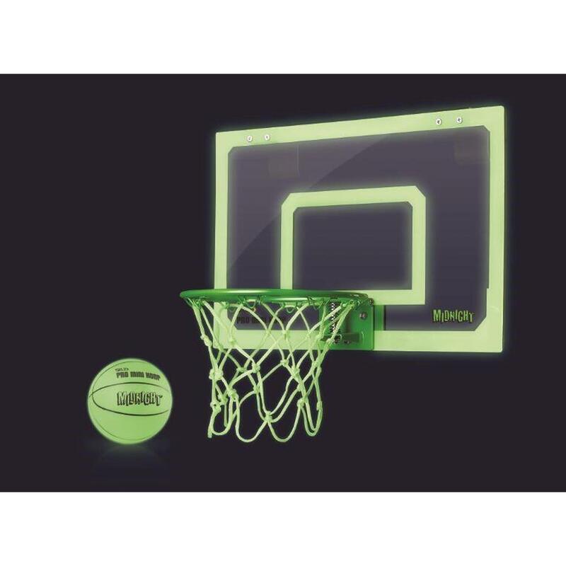 Mini tabela de basquetebol de brilhar no escuro, SKLZ Pro Mini Hoop Midnight