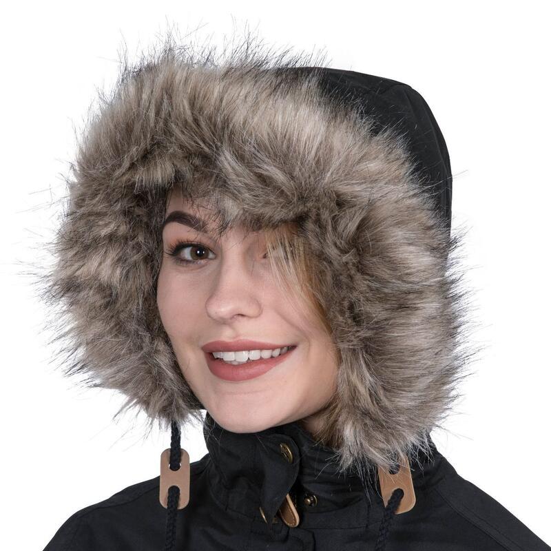 "Clea" Parka Wasserfest für Damen Schwarz