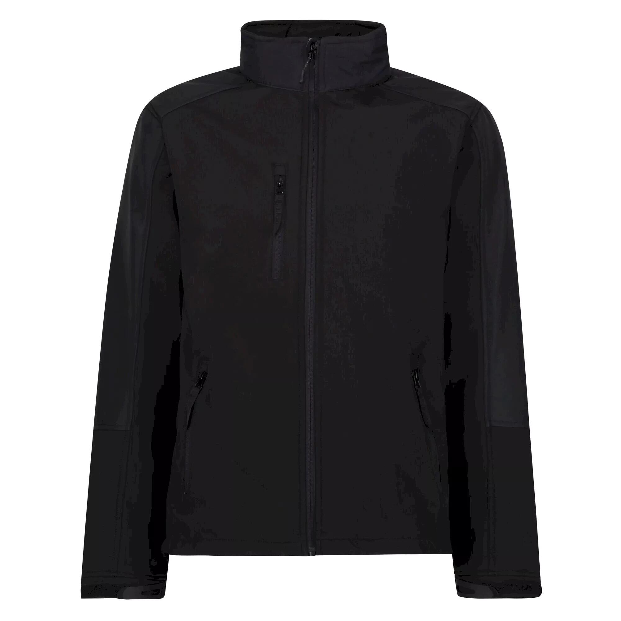 Reid Mens Softshell Wind Resistant Water Repellent Jacket (Black) 1/5