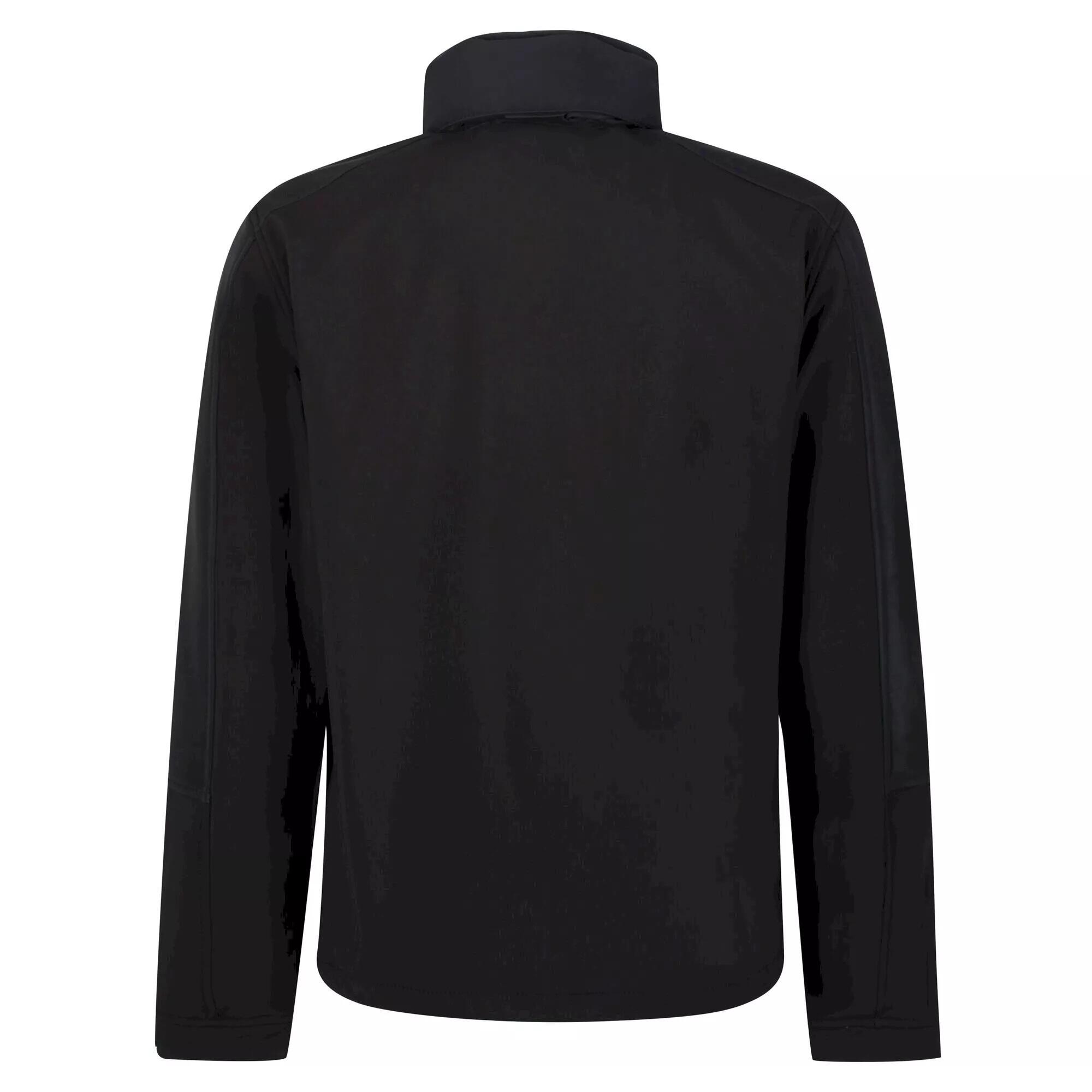 Reid Mens Softshell Wind Resistant Water Repellent Jacket (Black) 2/5