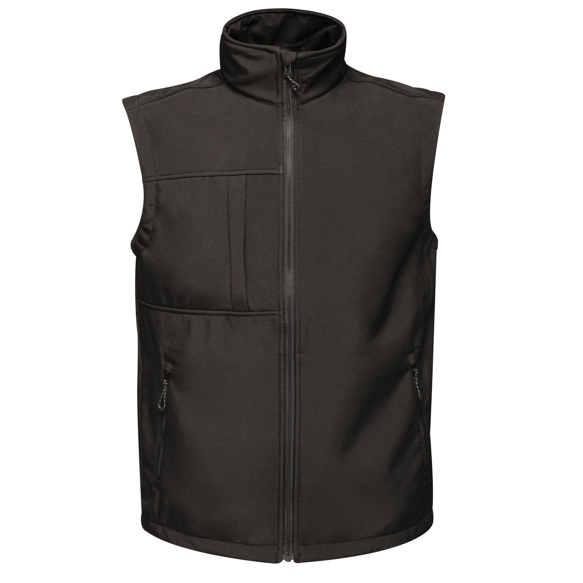 REGATTA Regatta  Heren Octagon 3laags Printable Softshell Bodywarmer (Zwart)