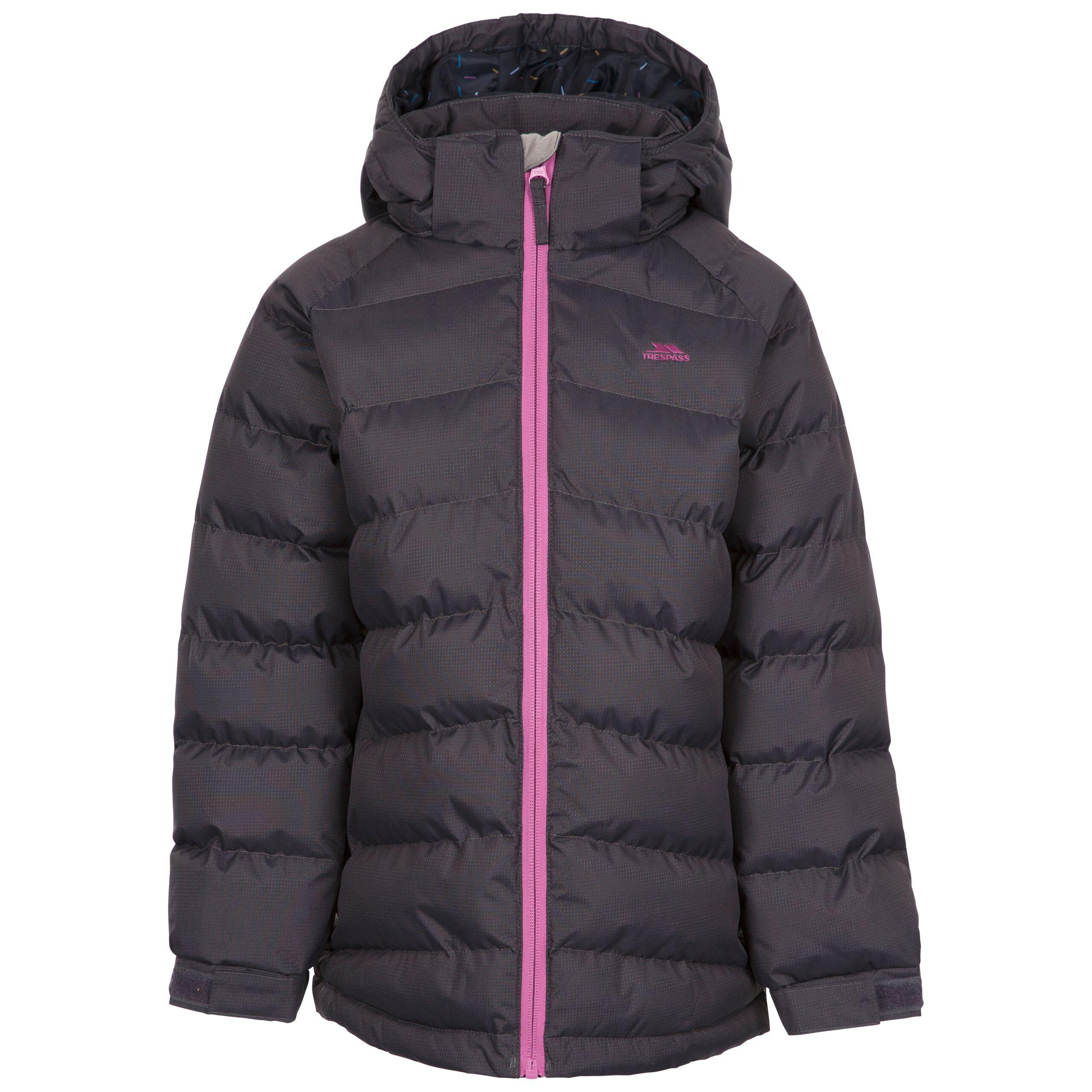 Girls' AMIRA down jacket (Dark grey)