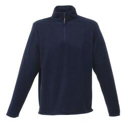 Mens Micro Zip Neck Fleece Top (Bleu Marine)
