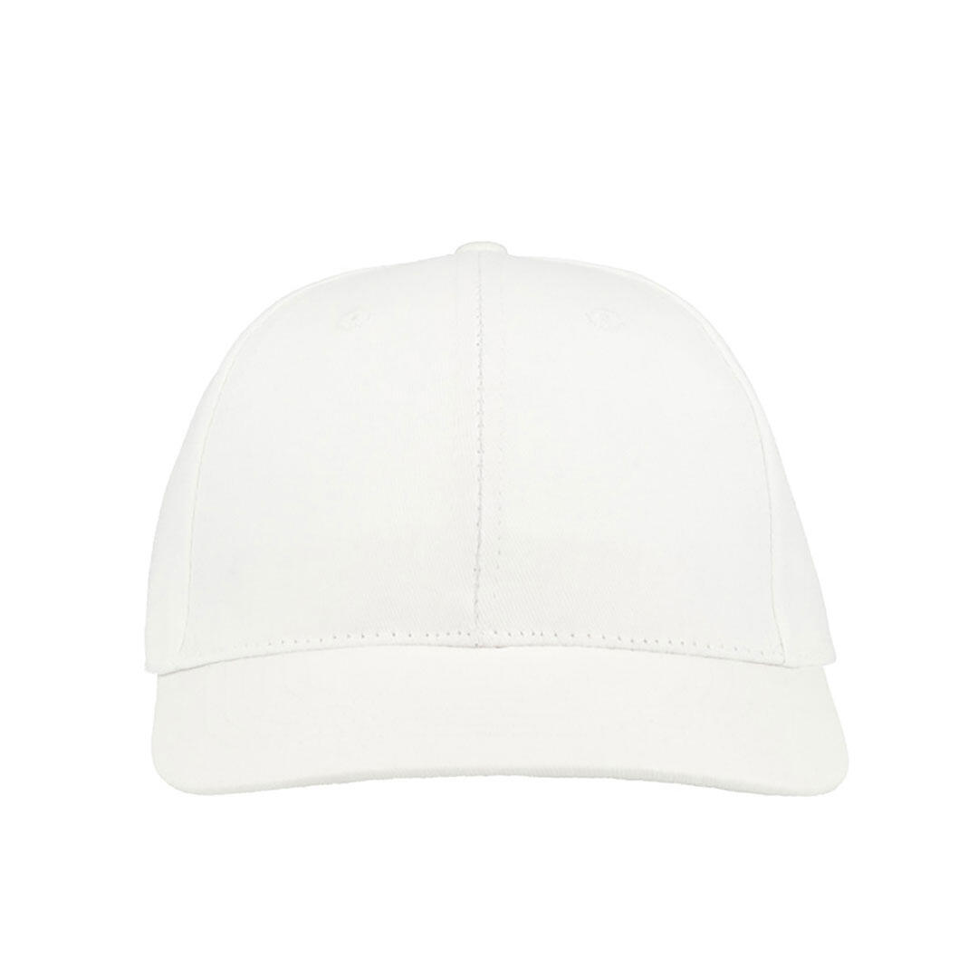 Start 6 Panel Baseball Cap (Pack of 2) (White) 3/3