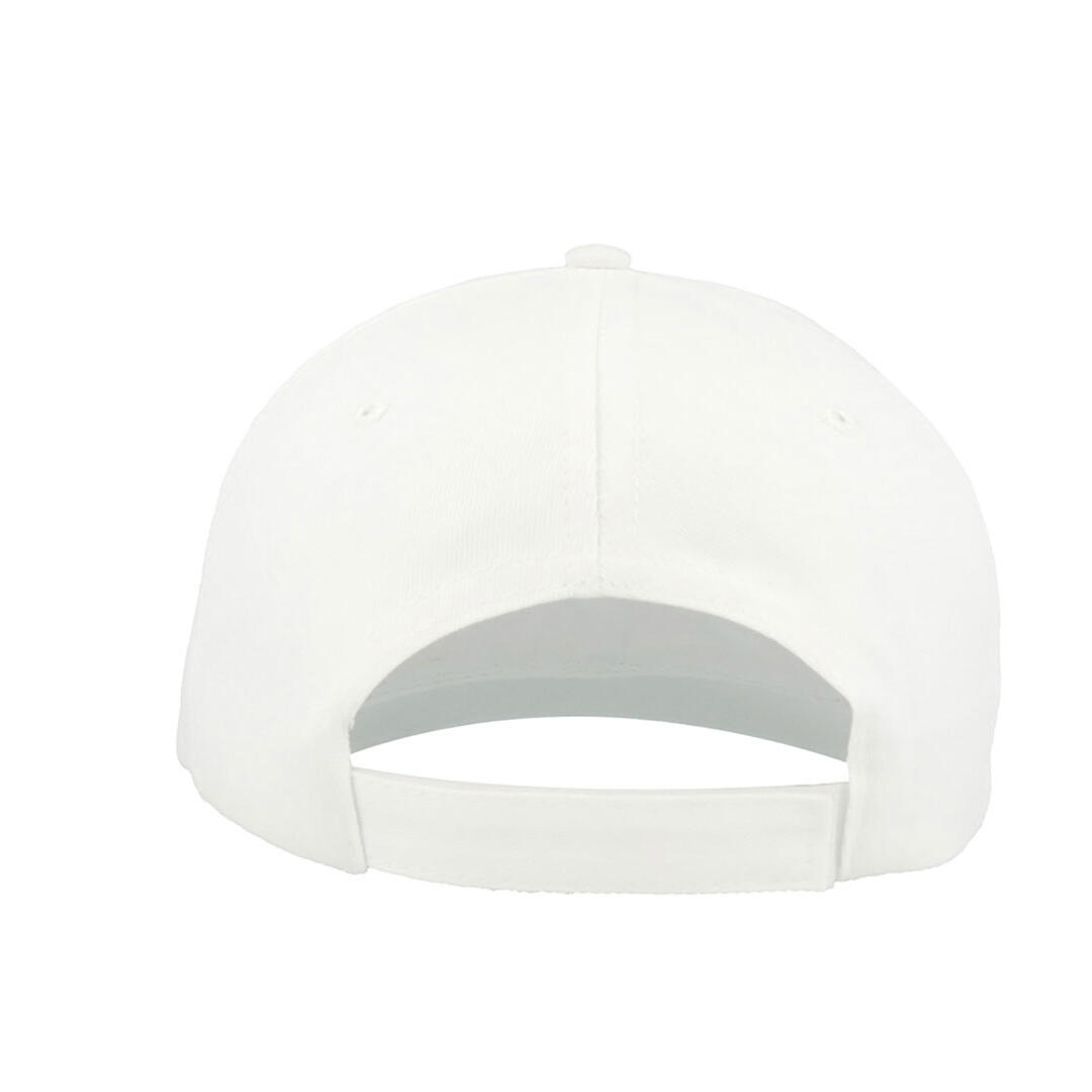Start 6 Panel Baseball Cap (Pack of 2) (White) 2/3