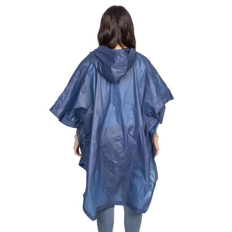 Unisex Canopy Packaway Poncho Regenponcho Damen und Herren Marineblau