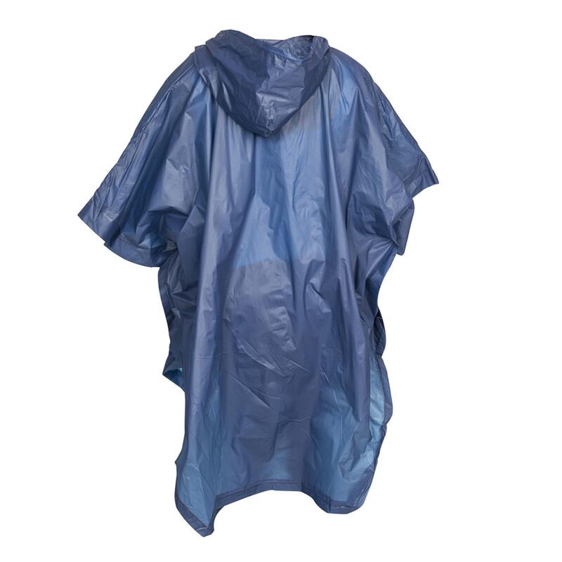 Unisex Canopy Packaway Poncho Regenponcho Damen und Herren Marineblau