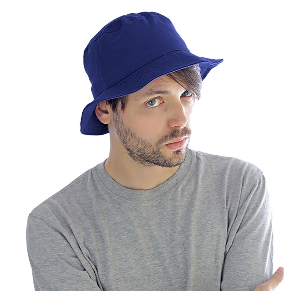 Cotton Bucket Hat (Royal Blue) 2/3