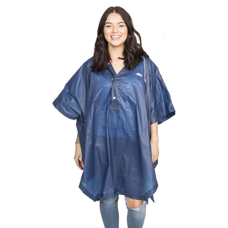 Canopy Poncho de pluie repliable Adulte unisexe (Bleu marine)