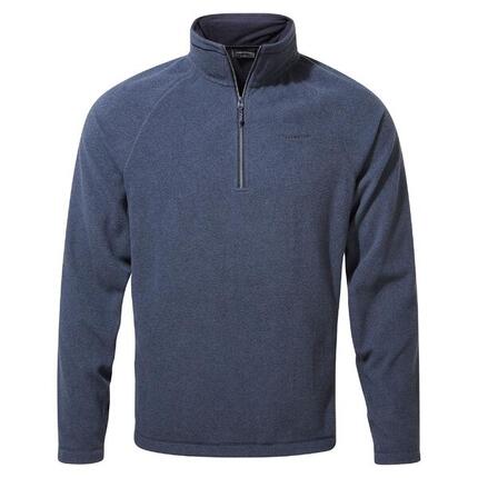 Heren Corey VI Half Zip Fleece Top (Donker marine/blauw marine gemêleerd)