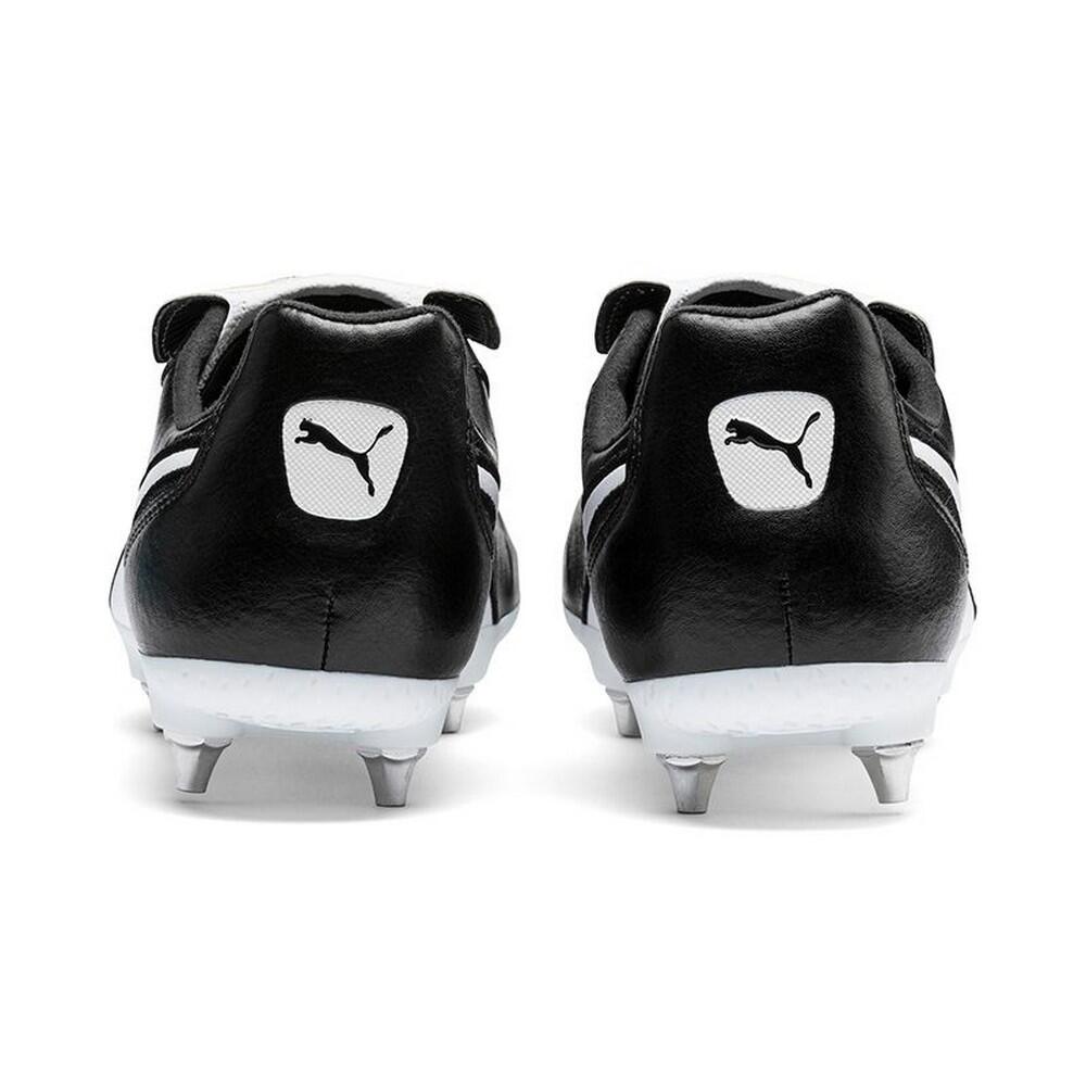 Mens King Top Leather Football Boots (Black/White) 2/4