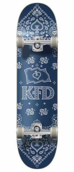 KFD Schal Skateboard Komplettboard - 7.75" - Blau