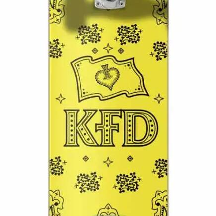 KFD Bandana Complete Skateboard - 7.75" - Yellow