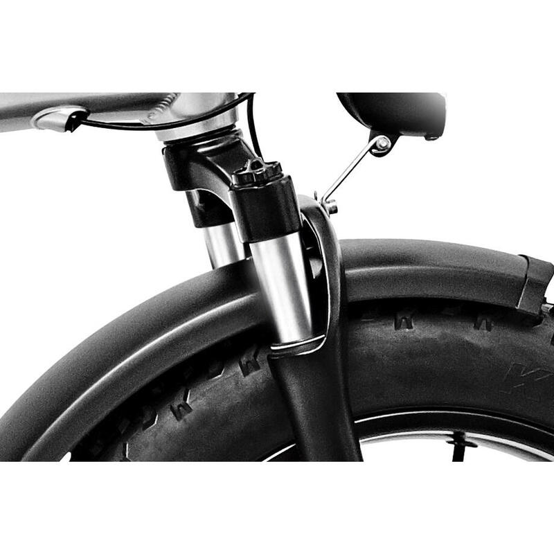 Bicicletta Elettrica Pieghevole ICON.E X5 bianco con ruote slick