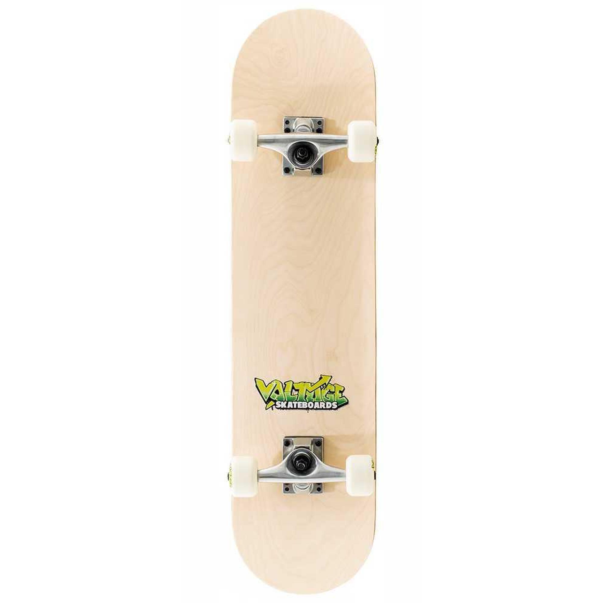 VOLTAGE Voltage Graffiti Logo Yellow Skateboard