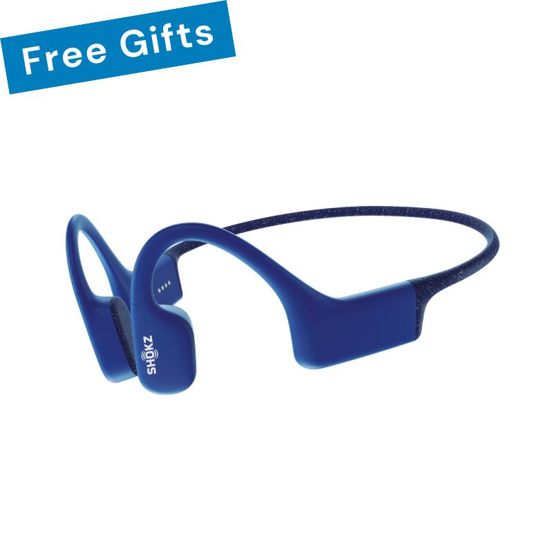 OpenSwim Bone Conduction Open-Ear MP3 Swimming Headphones - Blue