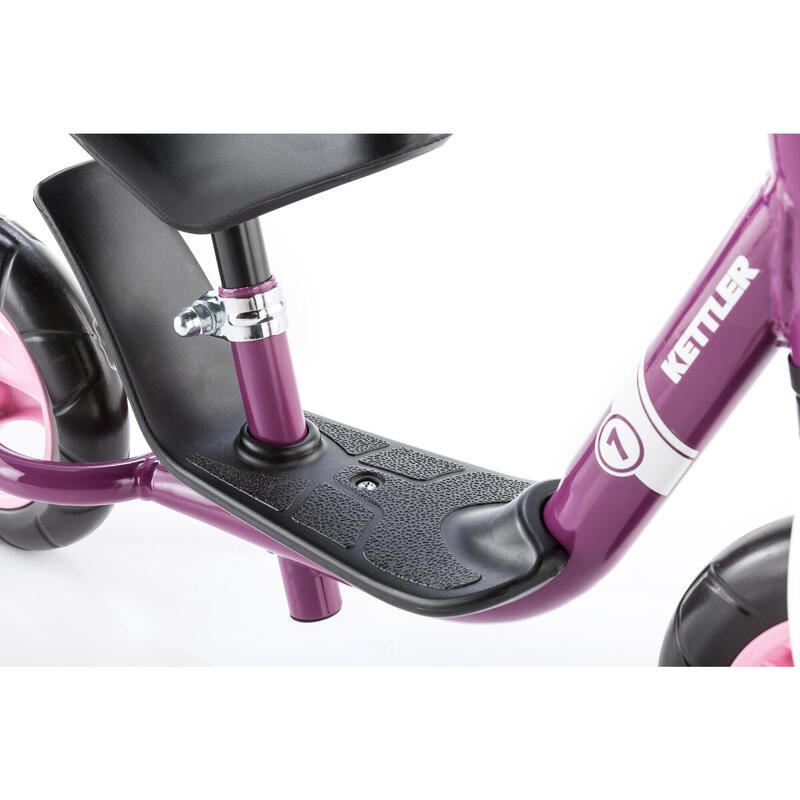 Kettler Run 8" Girl - Loopfiets - Voetenplank - Ergonomisch zadel - Bordeaux