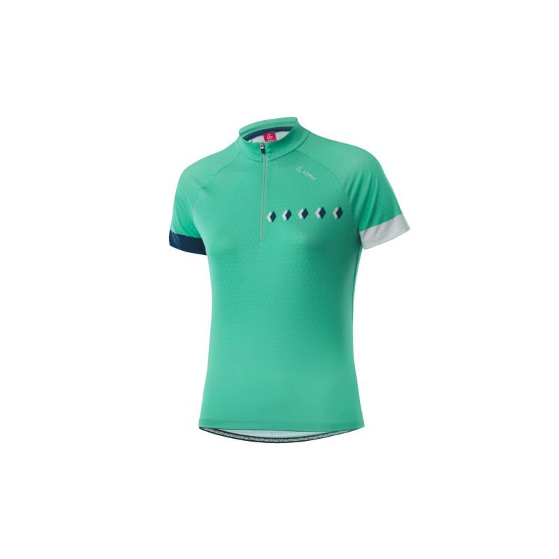 Wielrenshirt voor dames korte mouwen W Bike Jersey HZ Rise dames - Groen