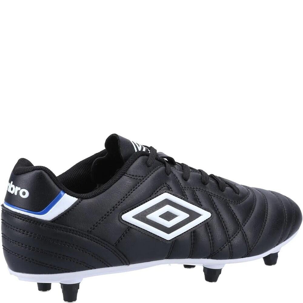 Scarpe Da Calcio Pelle Uomo Umbro Soft Nero Bianco 2/4