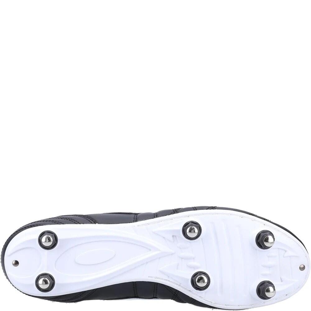 Scarpe Da Calcio Pelle Uomo Umbro Soft Nero Bianco 4/4