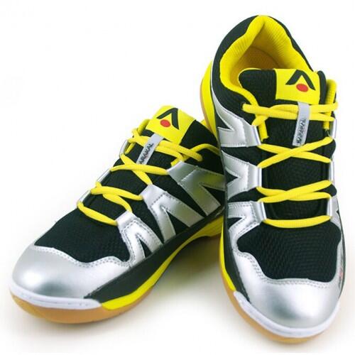 Mens Prolite Indoor Court Trainers (Silver/Black/Yellow) 4/4