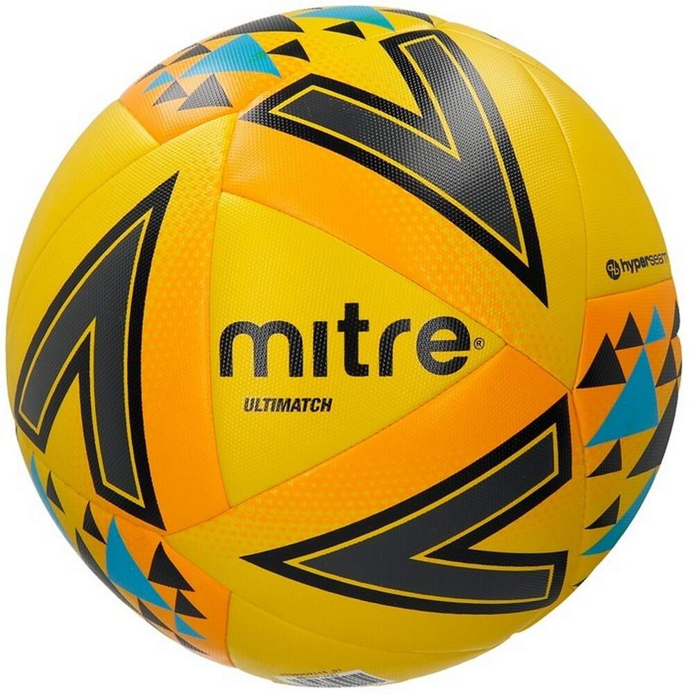 MITRE Ultimatch Football (Yellow/Black)