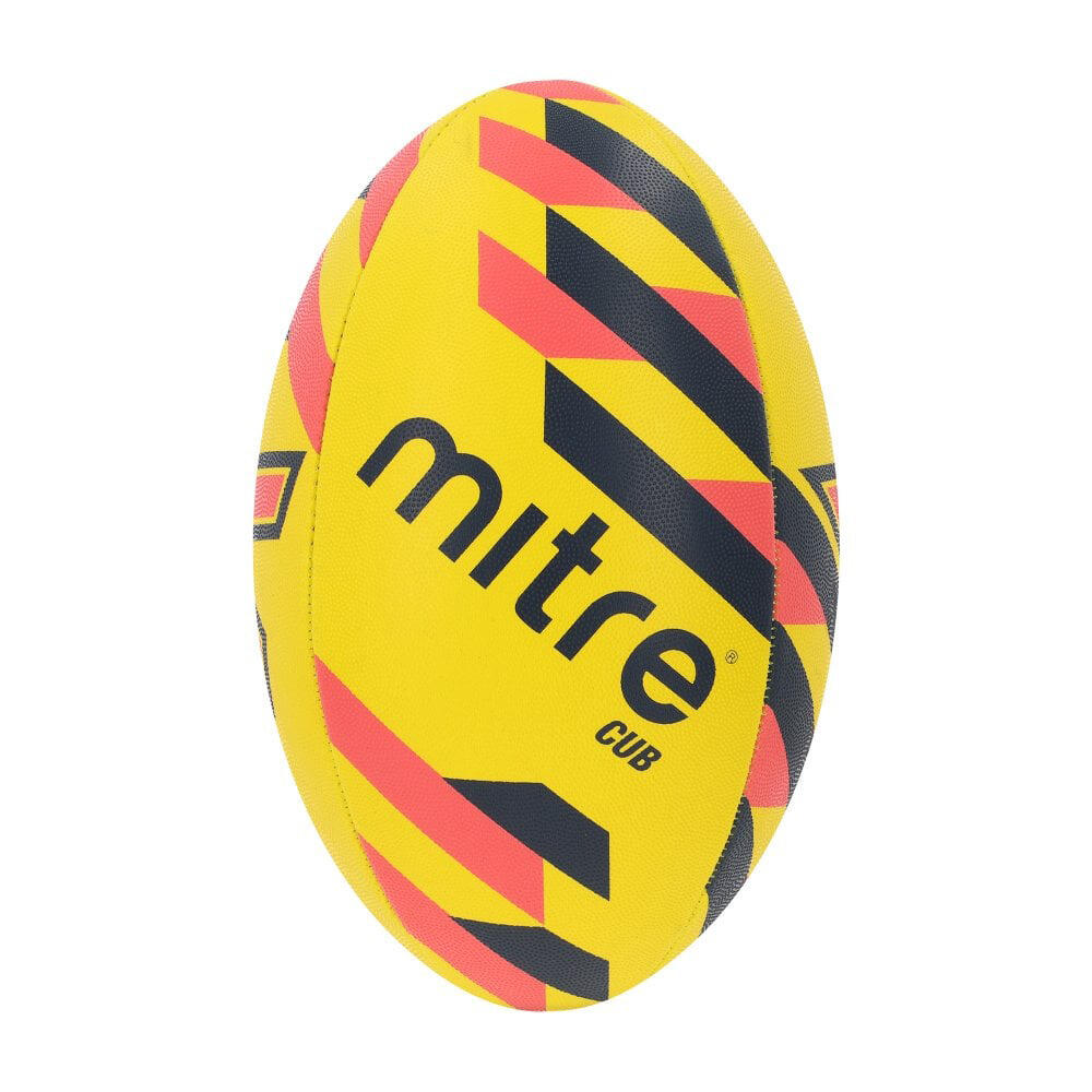 MITRE Cub Mini Rugby Ball (Yellow/Black)