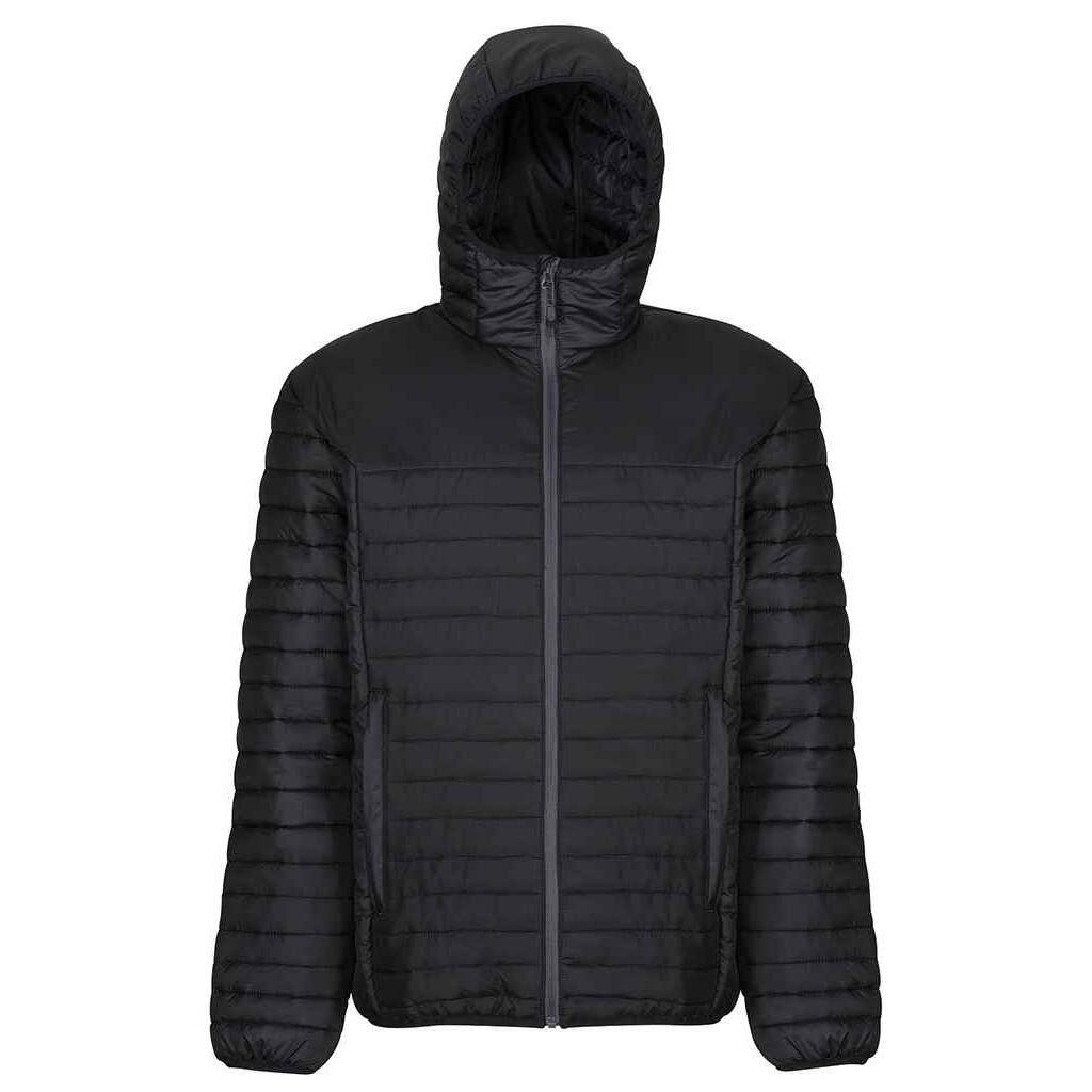 Mens Honestly Made Recycled Thermal Padded Jacket (Black) 1/5