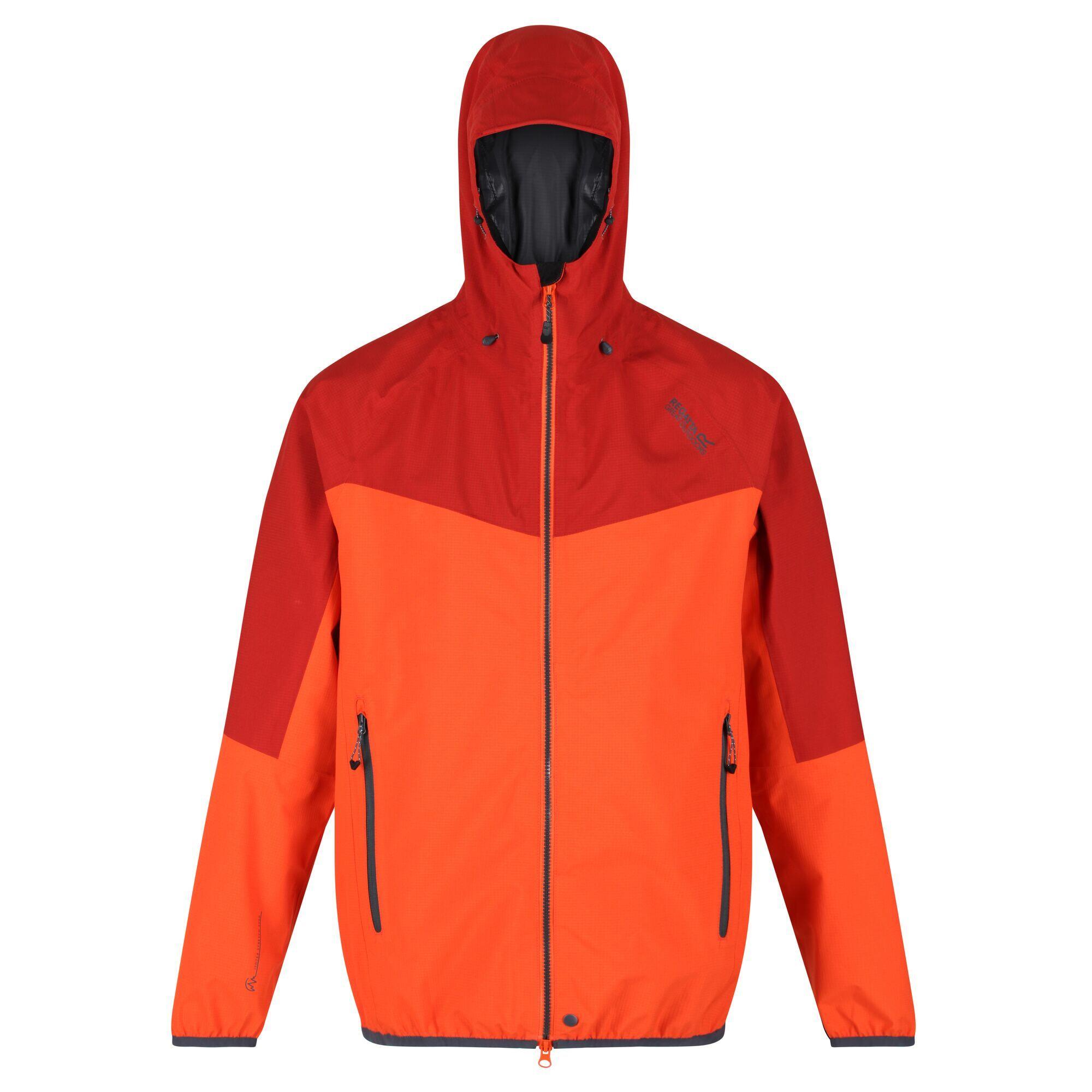 Great Outdoors Mens Imber II Lightweight Waterproof Jacket (Magma Orange/Burnt 1/5