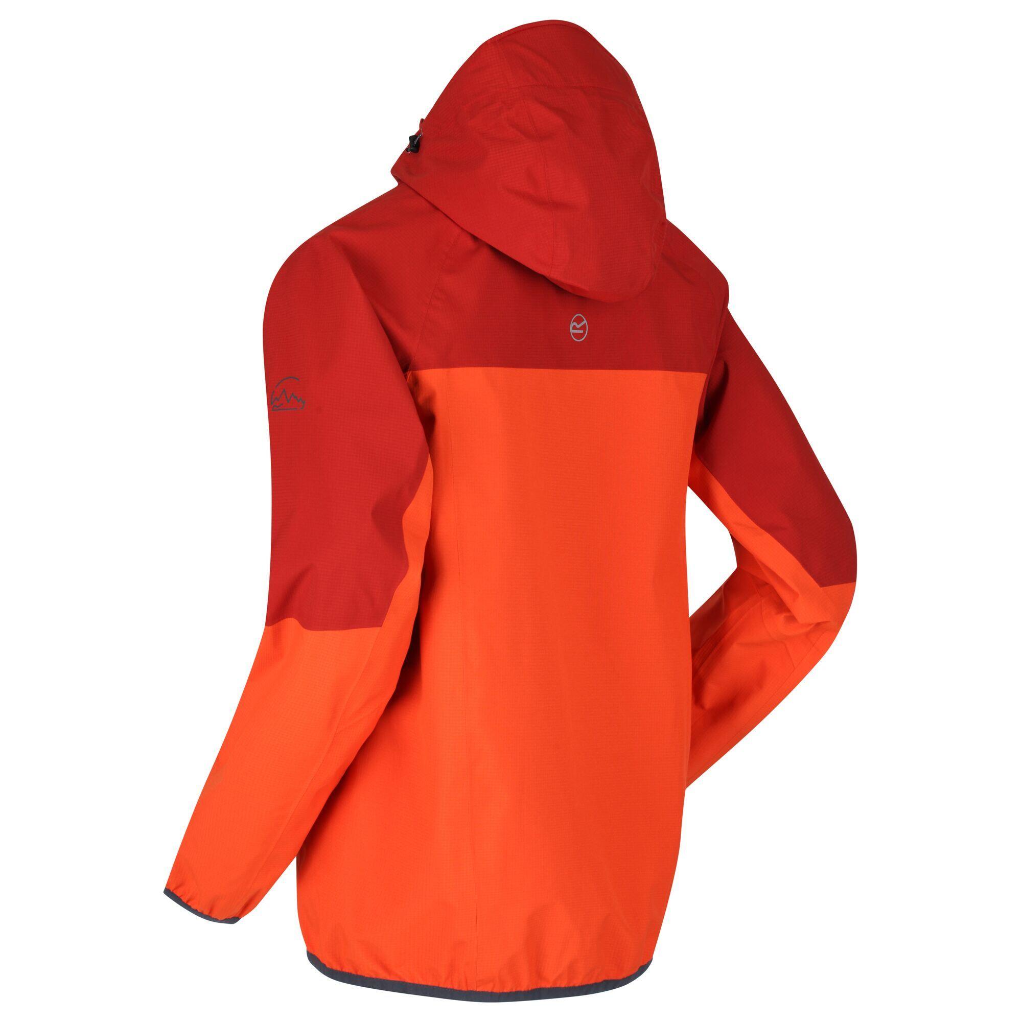 Great Outdoors Mens Imber II Lightweight Waterproof Jacket (Magma Orange/Burnt 4/5