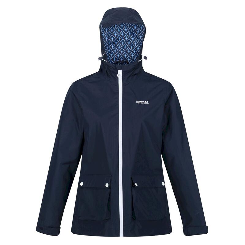 Chaqueta Impermeable Baysea Tile para Mujer Marino