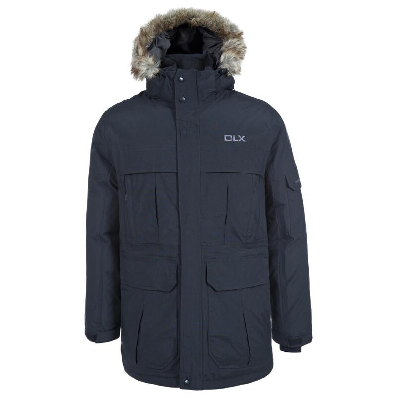 Cazadora / Abrigo parka impermeable Modelo Highland hobmre caballero Negro