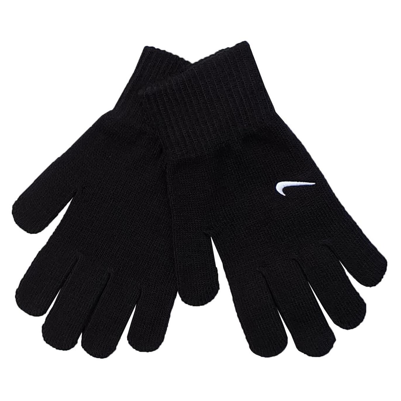 Bambini Lavorato A Maglia Swoosh Guanto 95% Acrilico 5% Spandex Nike 2.0 Nero 3/4