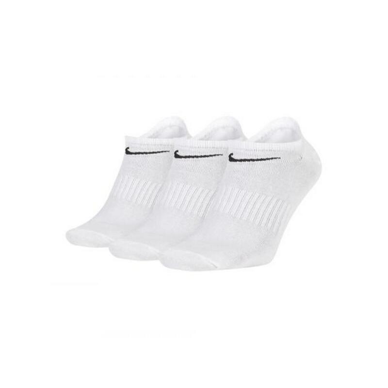 Chaussettes unisexes non transparentes pour adultes (lot de 3) (Blanc)