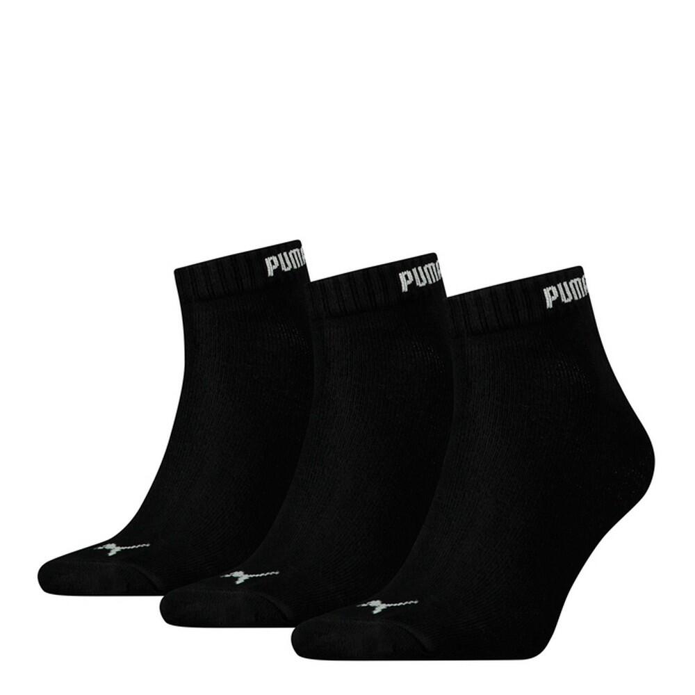PUMA Unisex Adult Quarter Socks (Black)
