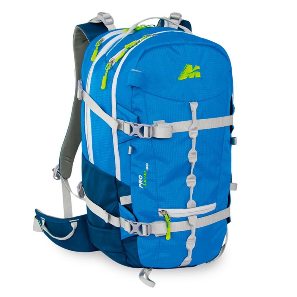 Mochila de trekking unissex Marsupio Pro Level Sky Y Alpina 30 litros cor azul