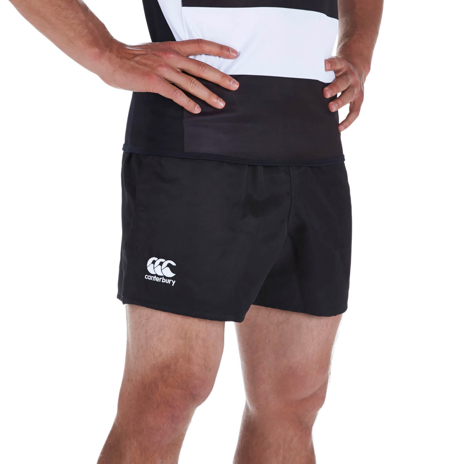 Mens Professional Polyester Shorts (Black) 4/4