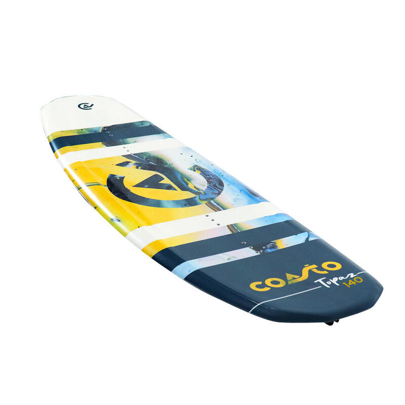 Wakeboard - Topaz 140 - 140 cm - 2 ailerons - pour débutants et surfeurs avancés