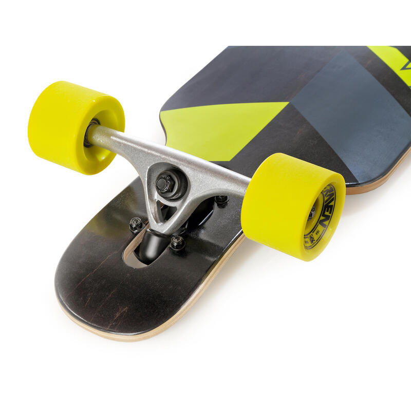Longboard Skateboard Torex Schwarz/Kalk