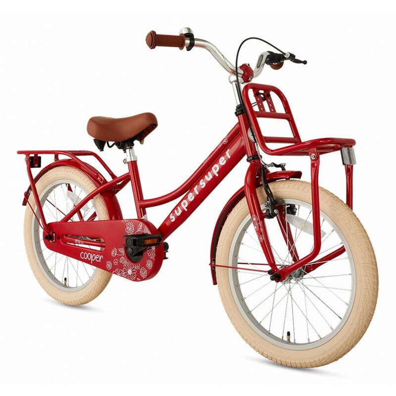 SuperSuper Cooper Kinderfiets - 18 inch - Rood