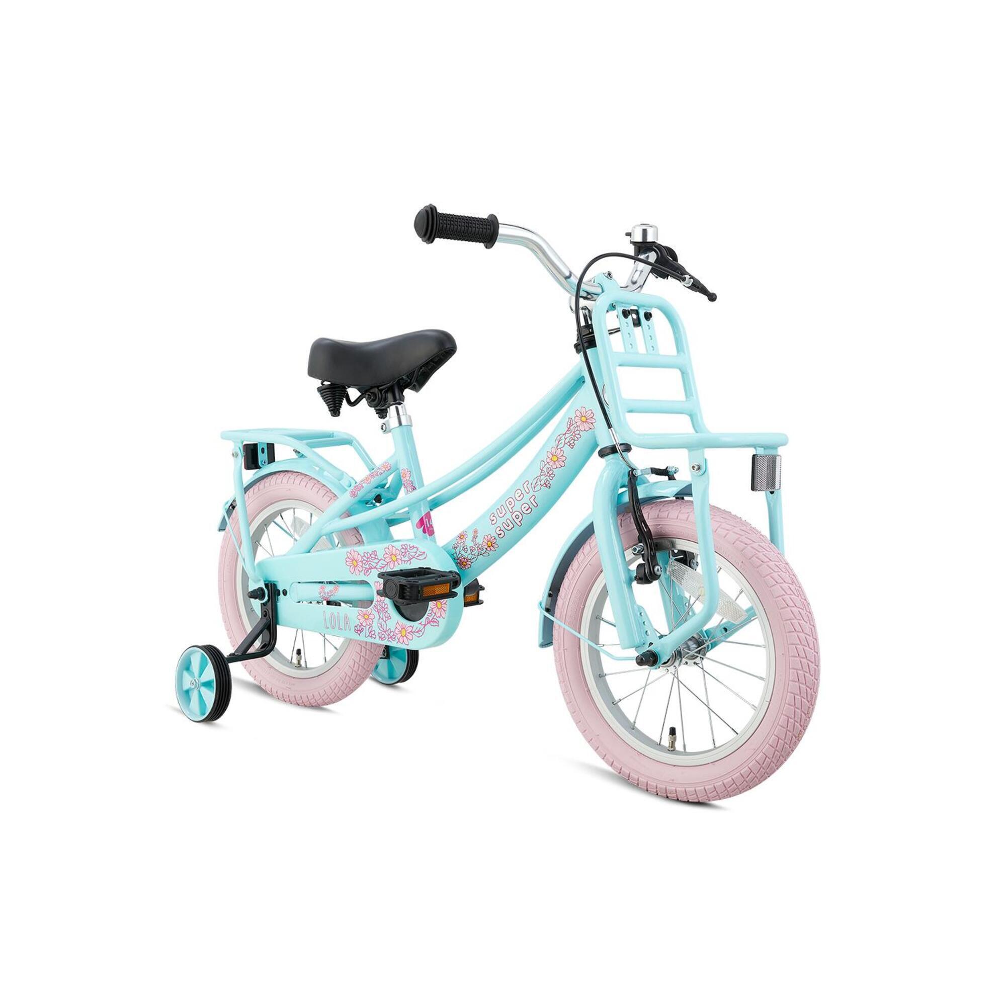 Vélo enfant Volare Lovely - Filles - 20 pouces - Rose - 6 vitesses