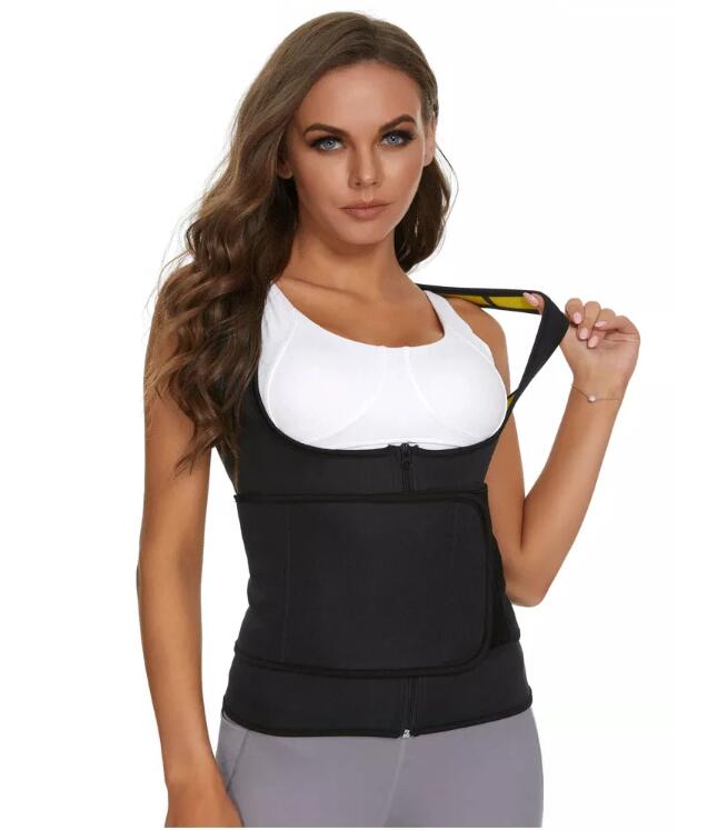 Fitness vesta pro hubnoucí ženy SlimBody, Neoprén,  Vestavěný pás 5/7