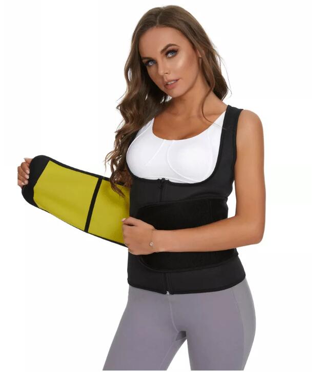 Fitness vesta pro hubnoucí ženy SlimBody, Neoprén,  Vestavěný pás 3/7
