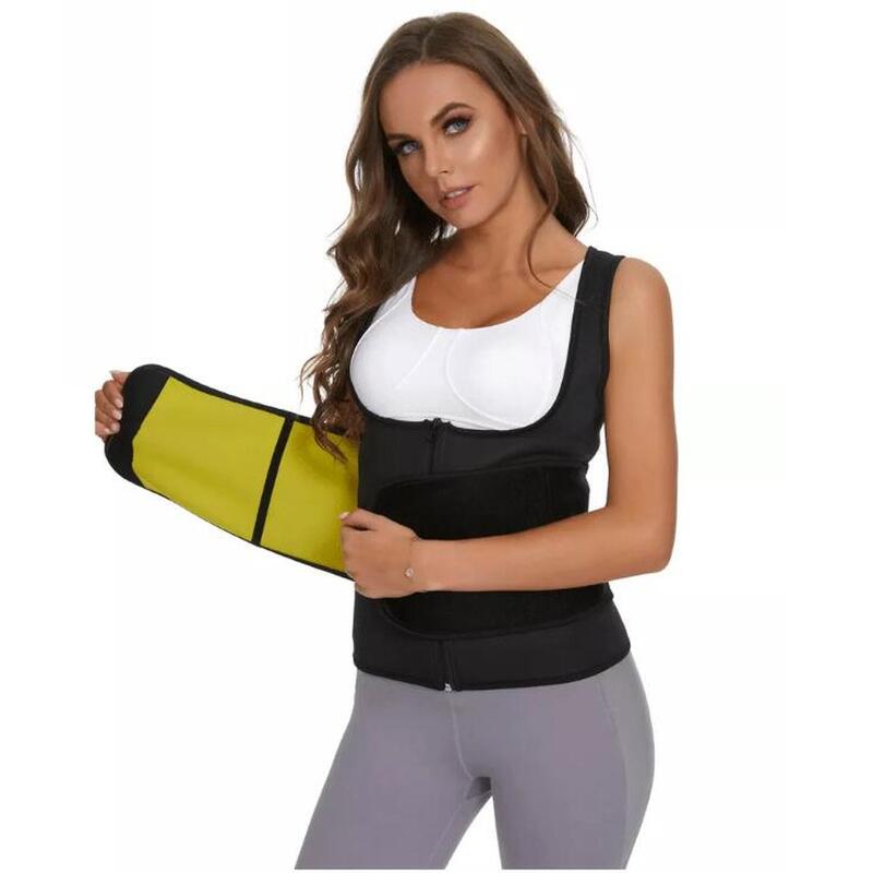 Fitness vesta pro hubnoucí ženy SlimBody, Neoprén,Vestavěný pás
