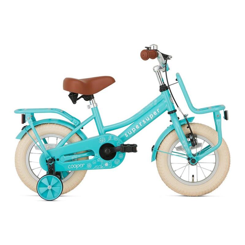 SuperSuper Cooper Kinderfiets - 12 inch - Turquoise